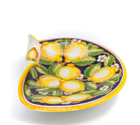Appetizer plate dec. Blue lemons