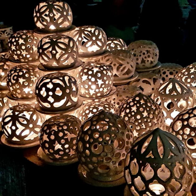 LAMPS, CHANDELIERS, CANDLE HOLDERS & LANTERNS