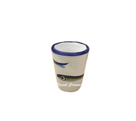 Limoncello glass dec. Anchovies