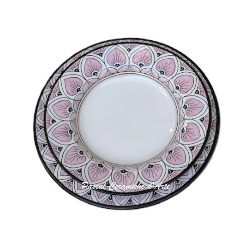 Set x 6 place settings dec. Peacock Feathers - Image 12