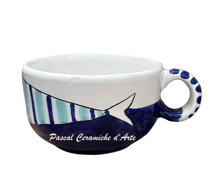 Cappuccino cup dec. Funny Fish