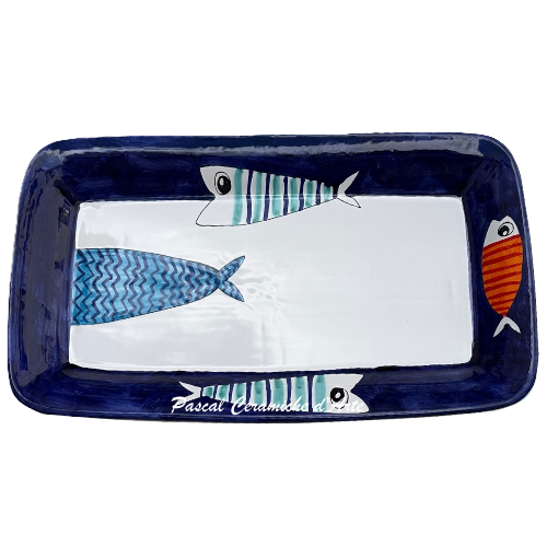 Rectangular platter dec. Funny Fish - Image 4