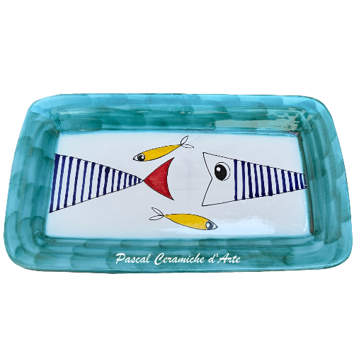 Rectangular platter dec. Funny Fish - Image 7