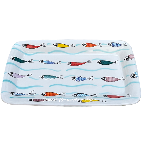 Rectangular platter dec. Funny Fish - Image 13