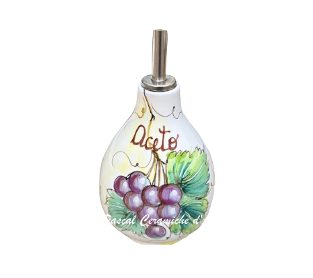 Vinegar bottle dec. Grapes