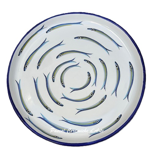Appetizer set 6 pieces & round dish dec. Anchovies - Image 2