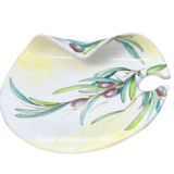 Appetizer plate with wine glass holder dec. Olives