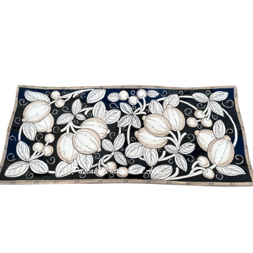 Wavy Sushi tray dec. Black lemons - Image 4