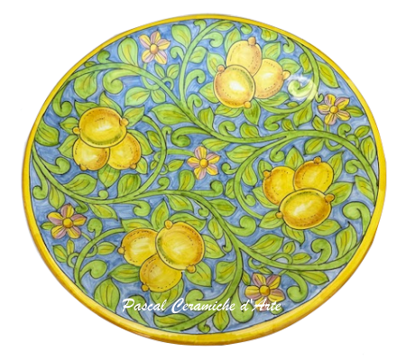 Wall Plate dec. Lemons, SPECIAL colour background