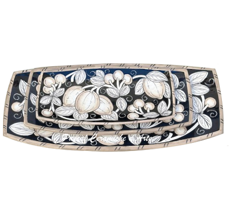 Sushi tray dec. Black lemons