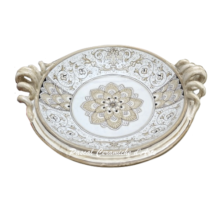 Round Centrepiece with handles dec. City Corda