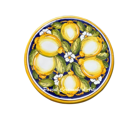 Trivet dec. Blue Lemons