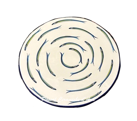 Cake plate dec. Anchovies