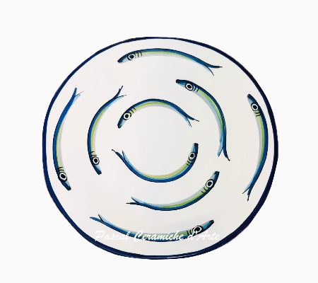 Anchovy Salad/Dessert Plate
